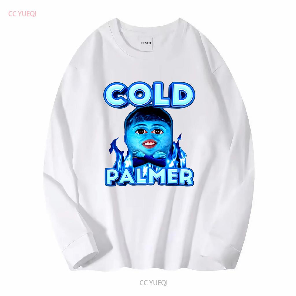 Koszulka Cold Palmer M z długim lub krótkim rękawem vintage spranie Unisex miękka rozciągliwa moda stylowa lekko góra do noszenia na co dzień