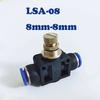 Pneumatic Fitting Airflow Regulator 6mm 8mm 10mm OD Hose Tube Gas Flow Adjust Valve Connector Fitting Air Speed Control Crane