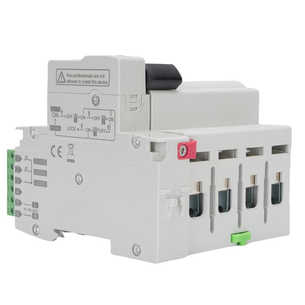 4P A Type Self Reclosing Circuit Breaker Digital Display Auto Reset RCD RCCB Circuit Breaker Circuit Breaker 4P Circuit Breaker
