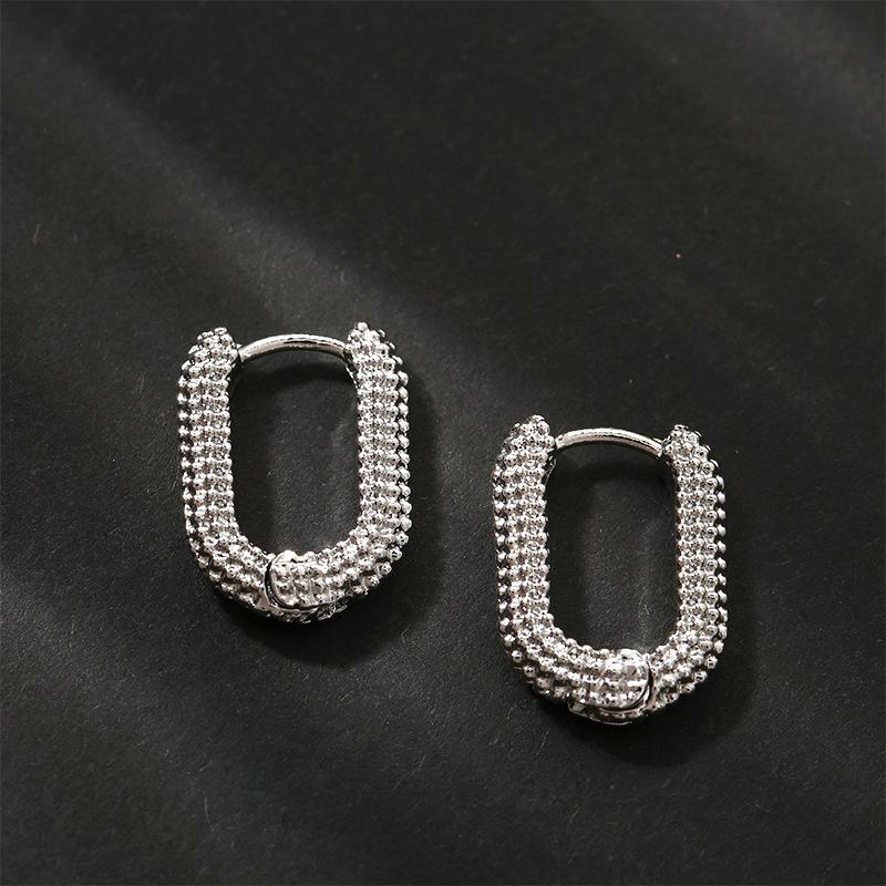 

Vintage Metal Geometry Hoop Earrings Fashion New Design Minimalist Earrings For Women Simple Fashion Party Jewelry Gift