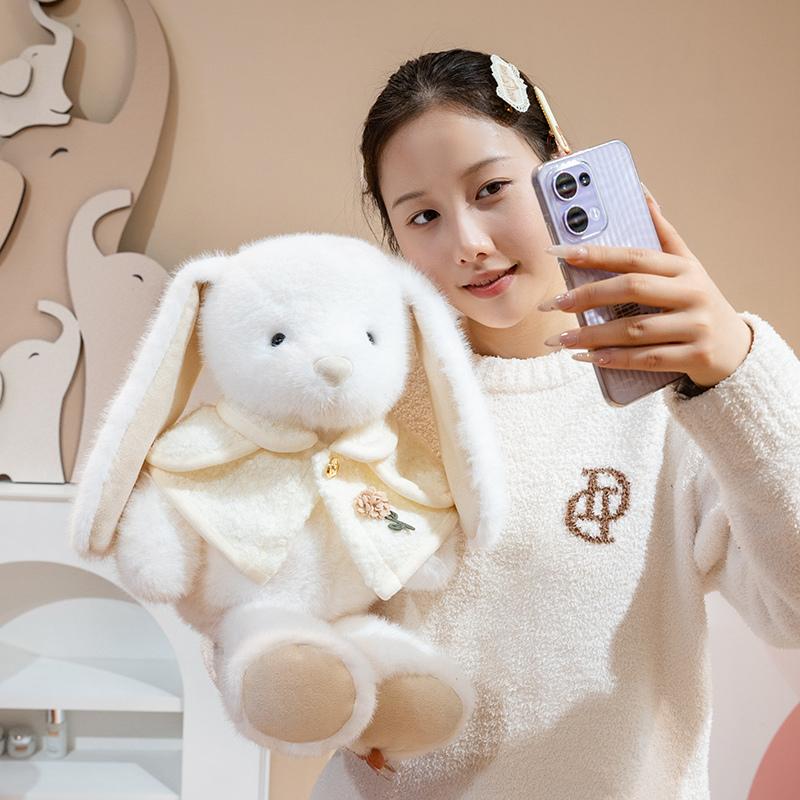High Quality Sweet Cute Rabbit Animals Bunny Plush Toy Pink Super Soft Comfortable Doll Pillow  Baby Comfort  Birthday Gifts