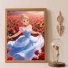 Diamond Art Painting Kit 5D Cinderella Rose Diamond Dot Art Kit Home Wall Decor