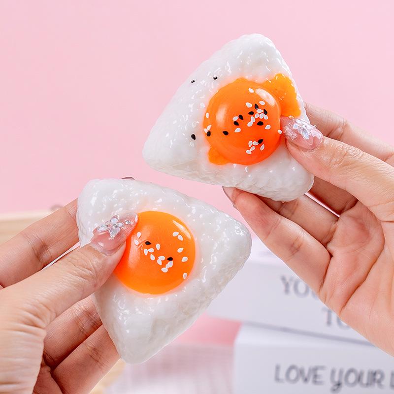 Yolk Rice Ball Squeeze Toy - Creative Decompression Gift for Students