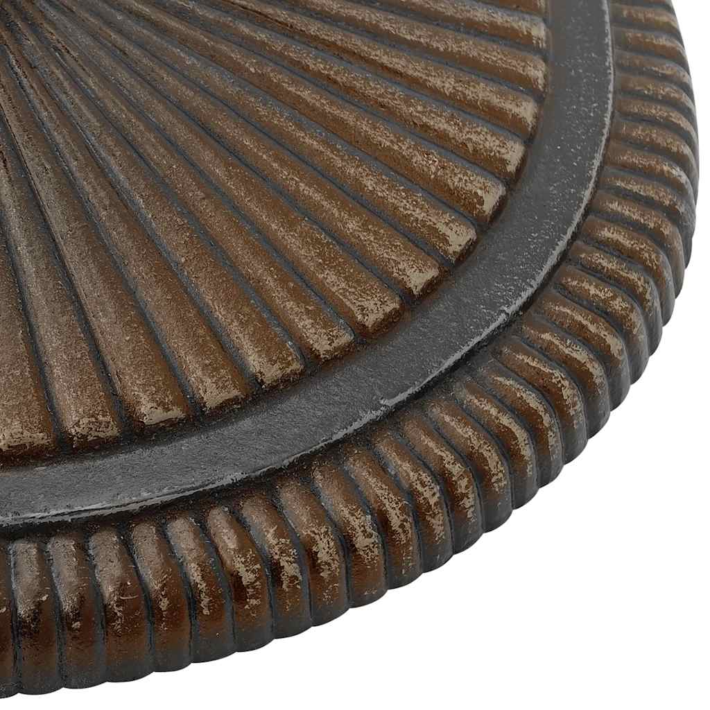 Vidaxl Podstawa Pod Parasol, Brązowa, 45X45X30 Cm, Żeliwo
