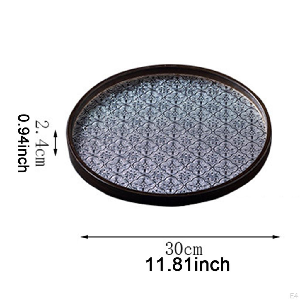 Begonienblume Glastablett Obst Snack Tee Dekorativ für Esszimmer