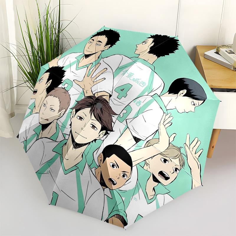 

Volleyball Players Team Spirit- Automatic Opening and Closing, 8-rib Structure Portable Umbrella, Suitable for Men and Women in All Seasons