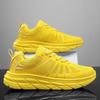 Large Size Four Seasons Couple Running Shoes Heightening Shoes Single Mesh Hollow Flyknit Breathable Casual Versatile Sports Shoes
