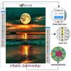 5D Diy Diamantový obraz Full Moon Cross Stitch Plná diamantová výšivka Mosaic
