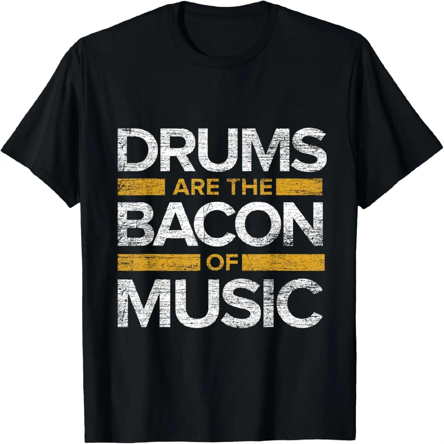 Retired Drummer Man Old Gift Idea Drums T-Shirt S
