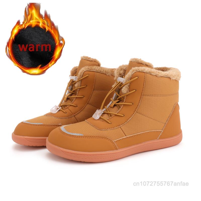 Новые женские зимние ботинки обувь с широким носком женские сноубутсы кроссовки для босиком теплая обувь с мехом уличная противоскользящая для треккинга для пеших прогулок 36 4233₽