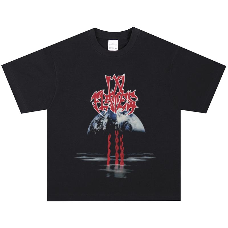 In Flames T-Shirt, Soft Fabric Casual Daily Wear XXXL