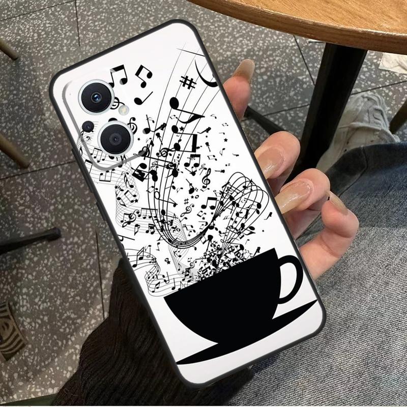 Musical Music Note For OPPO Reno 14F 13F 12F 11F 10 11 12 13 14 Pro 7 8 Lite 8T OPPO Find X5 X6 X8 X9 Pro Case