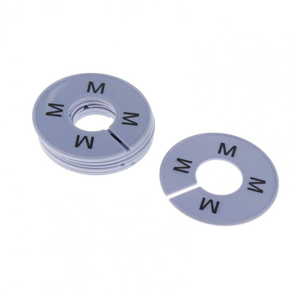 10Pcs Size Separators Practical Round Clothes Sorting Tag Hanger Separators Compact Clothing Size Separators