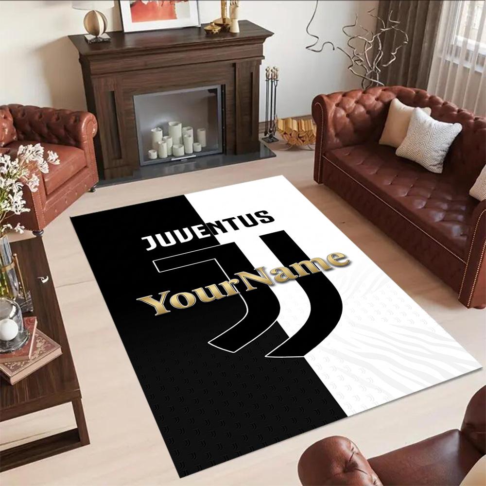 Juventus Personalized Name Floor Mat Suitable for Study room Outdoor Dormitory Living Rooms Anti-slip Rug Office home decor