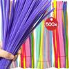 Colorful Chenille Stems Pipe Twist Stick Hair Strip DIY Craft Educational Toys Cleaners Plush Tinsel Xmas Party Gifts