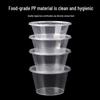 Disposable Round Plastic Takeaway Food Containers (50 Sets)
