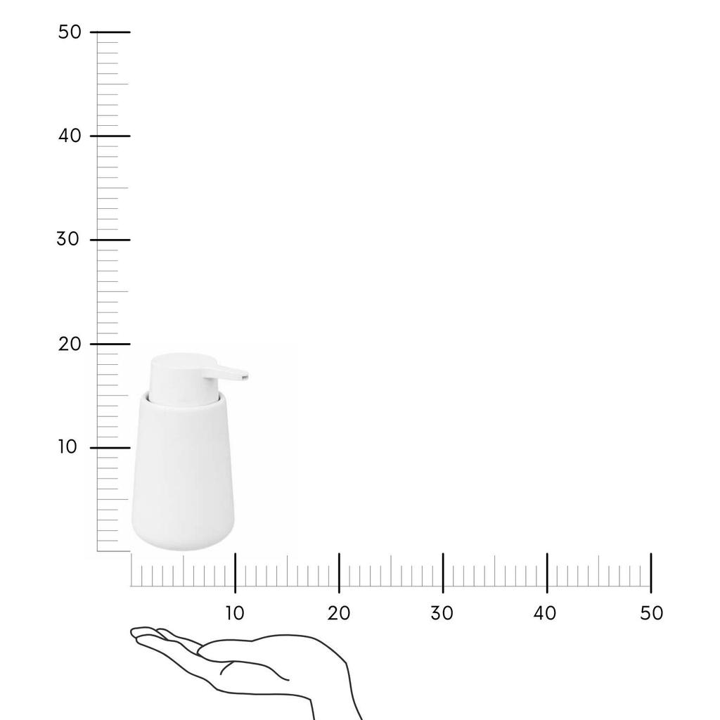 Soap Dispenser 250Ml Colorama White Ceramic