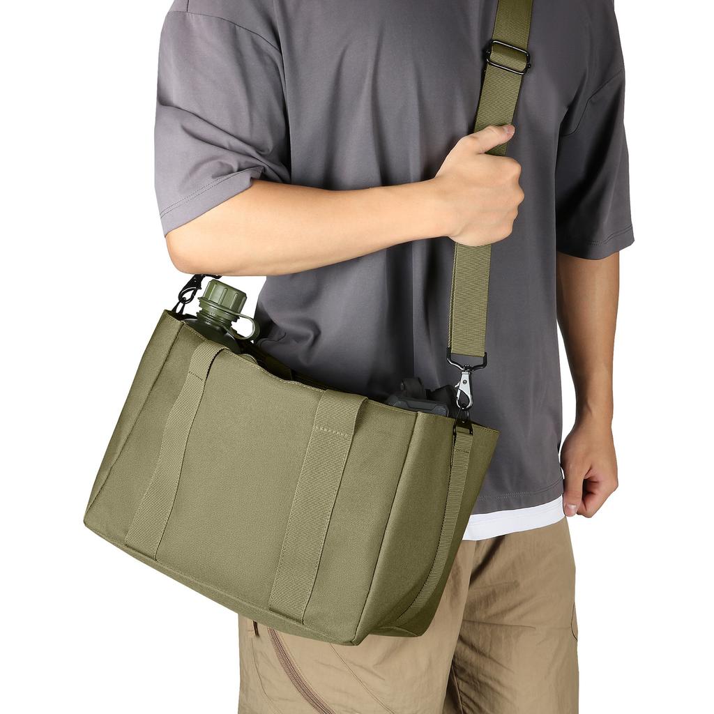 Outdoor Storage Bag Large Capacity Casual Bag Oblique Span Bag Oxford Waterproof Gun Bag Sorting Separation Bag Military Fan