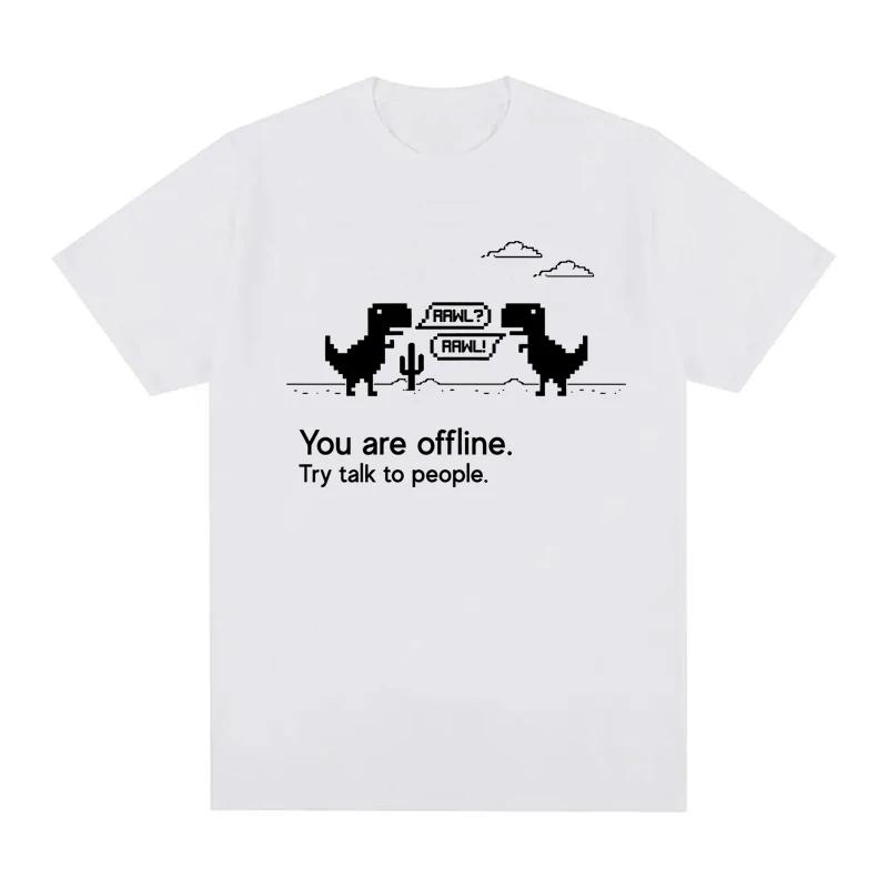 

You Are Offline Graphic Print TShirt for Unisex Summer Casual Fashion Funny Streetwear Tops Crew Neck Short Sleeve Tshirts S