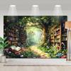 VIKAMAFairy Tale Forest Library Background Cloth Tapestry Living Room Sofa Background Wall Room Decoration