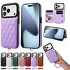 Luxury Magnetic Flip Leather Card Solt Case For iPhone 17 Pro Max 16 Plus 15 Plus 14 13 12 11 Wallet Stand Kickstand Strap Cover