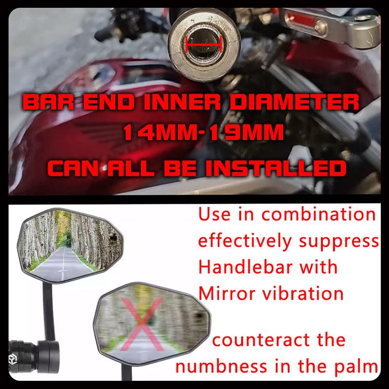 13mm-19mm Universal Brass Weighted Handlebar Ends for DUCATI Panigale/Monster/Multistrada/Scrambler Motorcycle Accessories