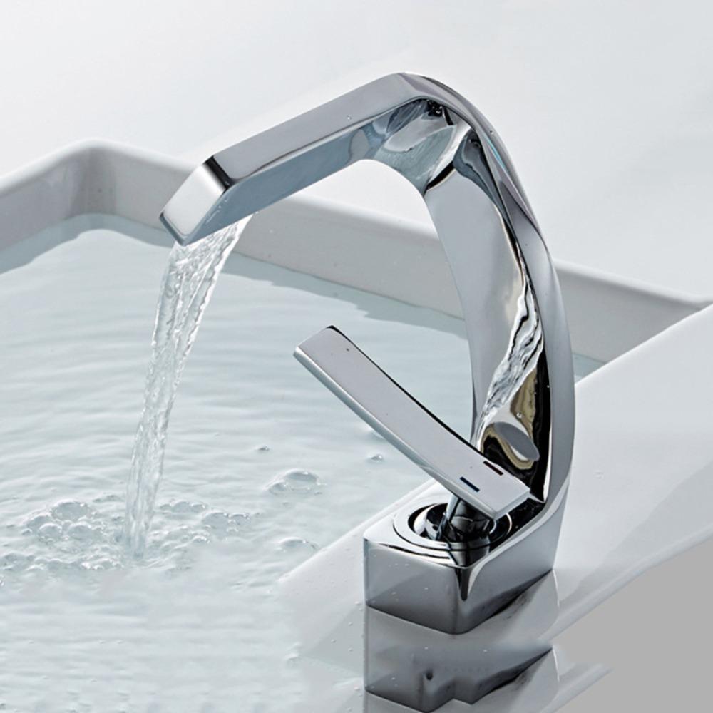 Black Chrome Basin Faucet Brushed Gold Mixer Tap Premium Quality Bathroom Sink Faucet  Basin Sink