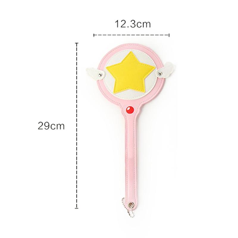 Kawaii Cardcaptor Sakura Kouzelná hůlka Hračka Pouzdro na karty Držák na autobusovou kartu Cerberus Princezna Růžová Roztomilá Hvězdná hůlka Anime Hračka