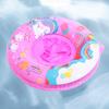 Kids Pvc Cartoon Unicorn Swim Diaper Ring Upgraded With Pocket