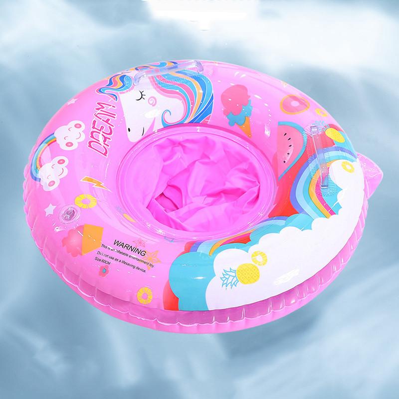 Childrens Cartoon Unicorn With Pants Pocket Inflatable Swimming Ring Water Toy