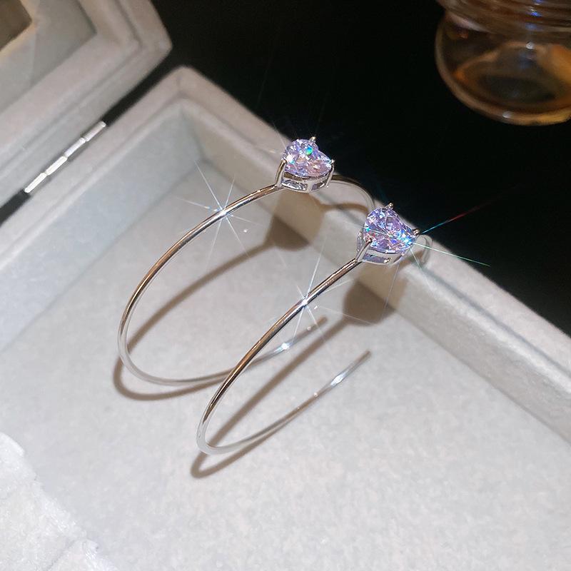 Geometric Double-layer Earrings, European and American Personality Trend Earrings, Casual Versatile Earrings, Niche