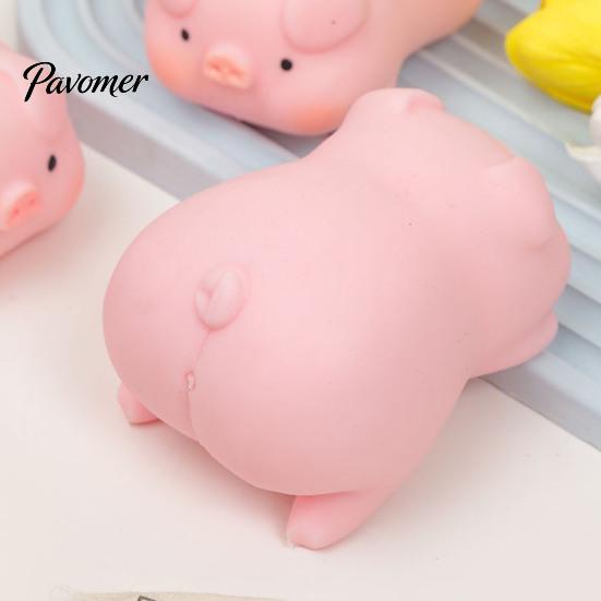 Tactile Fidget Toys Animal Stress Relief Squeeze Toy, Slow Rising Pig Sensory Relieving Office Desk Soft Dog Toy for Kids Adults Compact