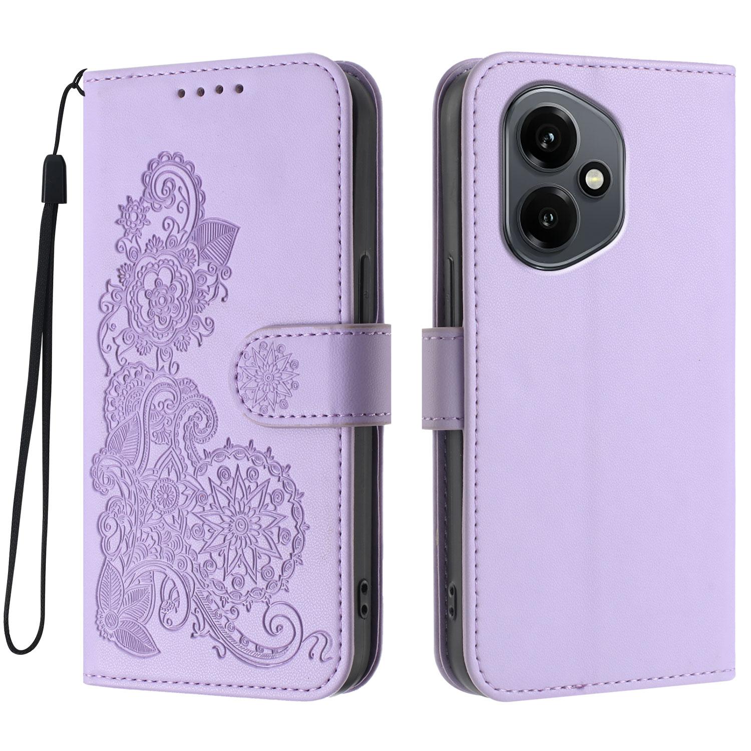 

Для Honor 400 5G (Глобальний) Чохли для телефонів Шкіряний гаманець з квіткою мандали Мобільна обкладинка з ремінцем H