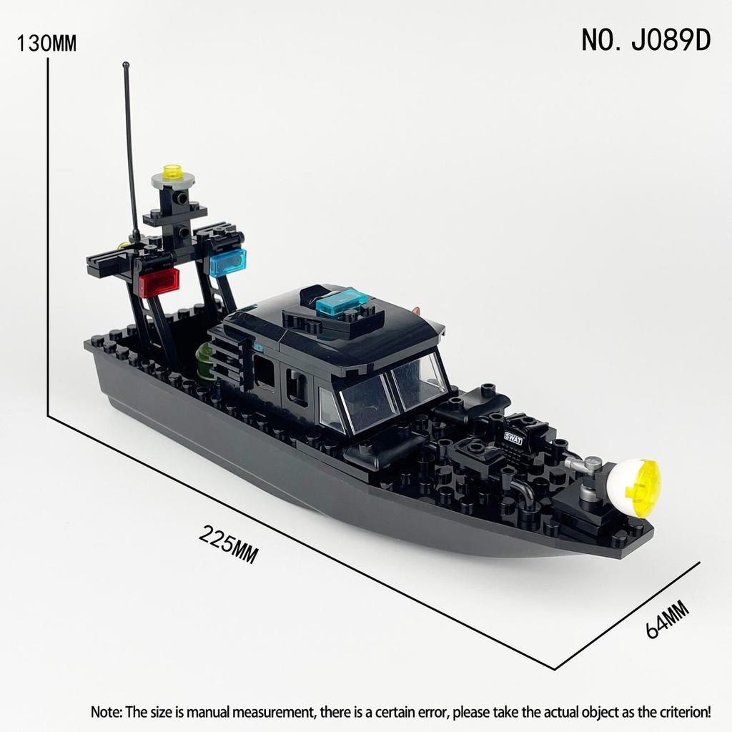 Inflatable Boat Building Blocks: X009 Assault, X003 Patrol, J089CD Military Accessories