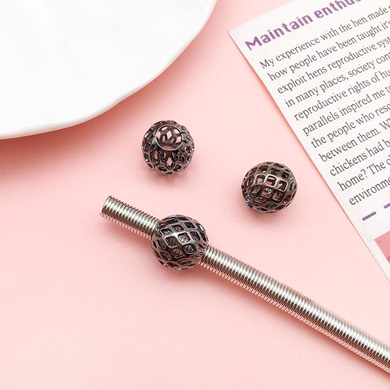 

8мм Мідна Порожниста Квіткова Кулька-Роздільник з Отвором 4мм для Самостійного Виготовлення Браслетів