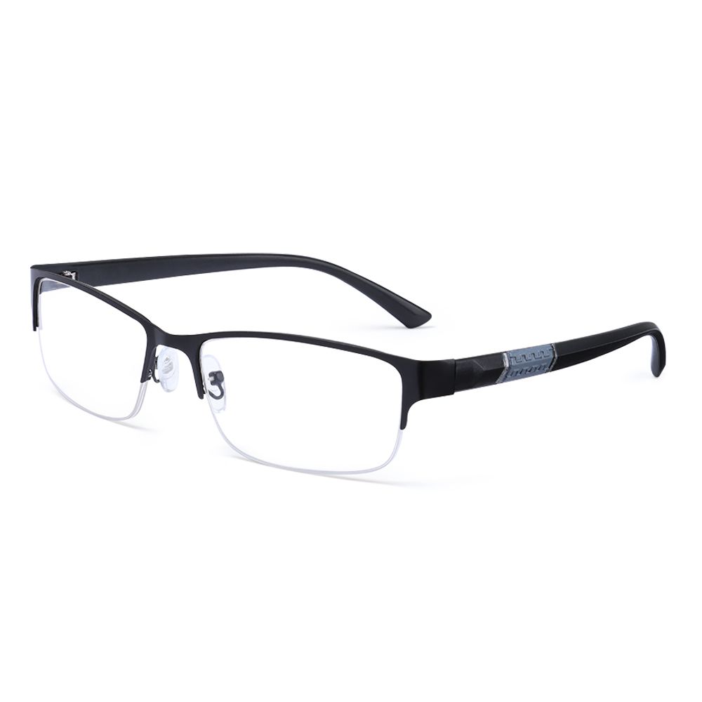 Metal Anti-blue Light Reading Glasses Farsighted Eyeglasses Men Business Eyewear Diopter 0 +1.0 +1.5 +2.0 +2.5 +3.0 +3.5 +4.0