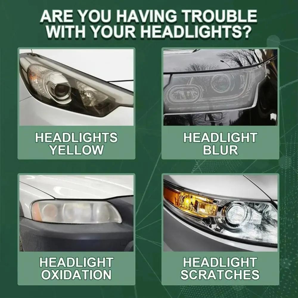 50ml Headlight Repair Fluid for Car Refurbishment Anti-Oxidation Coating Car Lamp Polishing Agent Scratch Restoration Dirt Clean