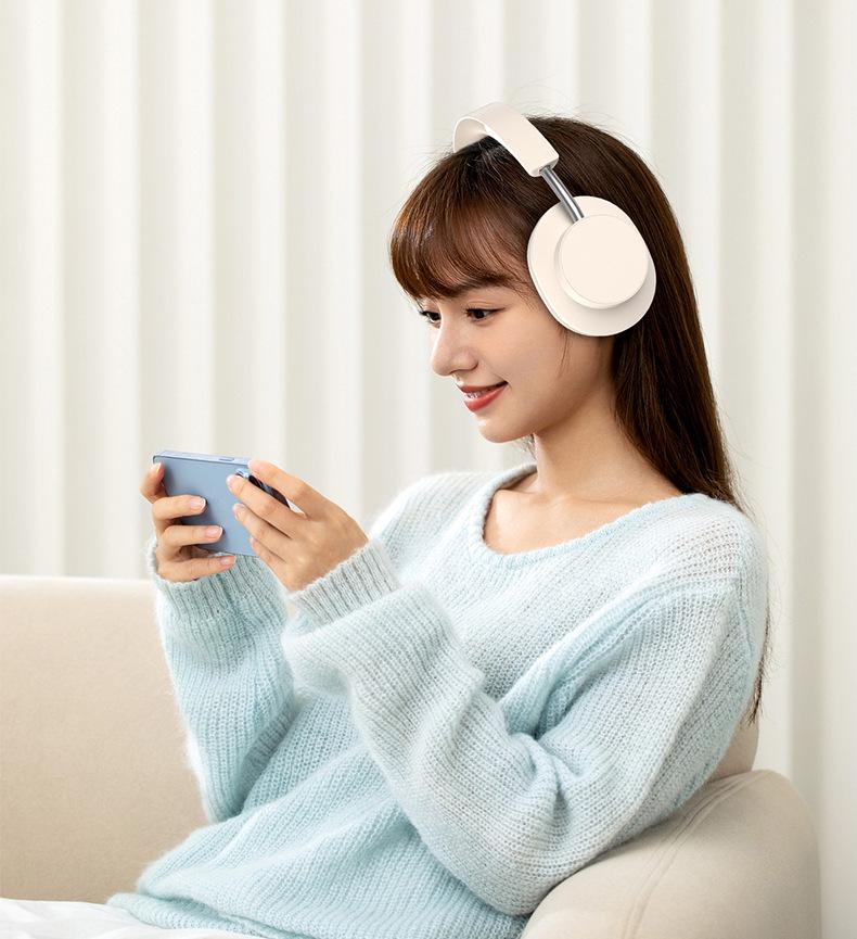 DR80 Wireless Bluetooth Headset: Silicone, Long Battery Life, Head-Mounted, Ideal for Gaming and Calls