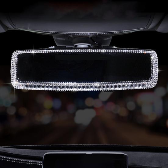 

Зеркало заднего вида, регулируемые стразы, HD-совместимое с легко заменяемой модификацией, установка, замена задней части автомобиля белый