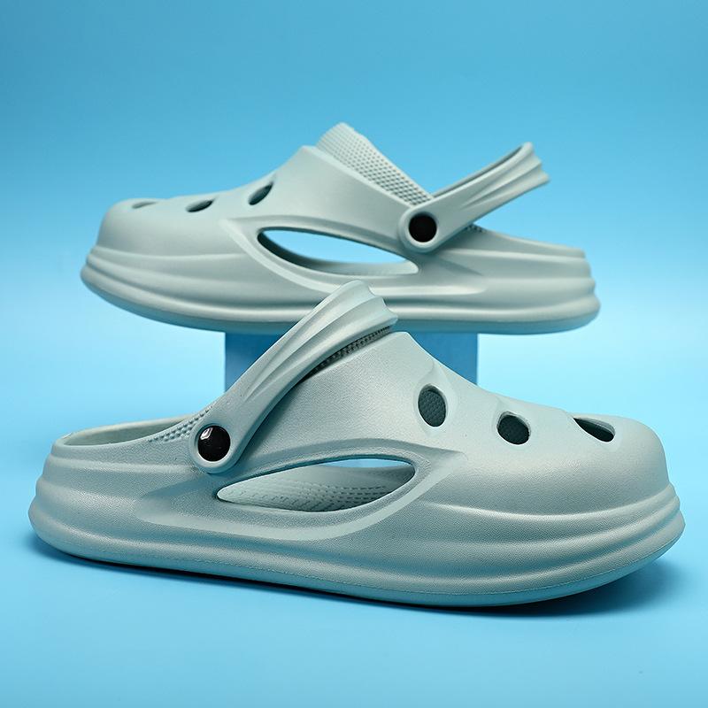 Hole Shoes Men'S Spring Wear, Step On Shit Feeling Super Soft Home Bag Head Slippers Non-Slip And Wear-Resistant Hot Air Beach Sandals