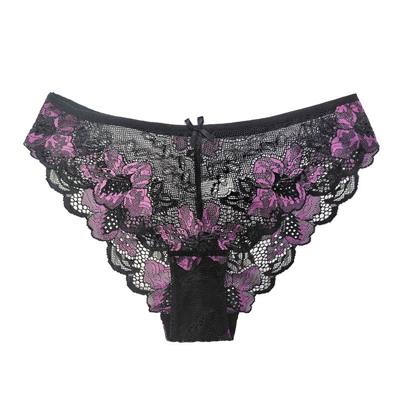 1pcs Women Panties Girls Sexy Lace Underpant Plus Size Pretty Underwear Female Seamless Low Waist Breathable Briefs Female Panty