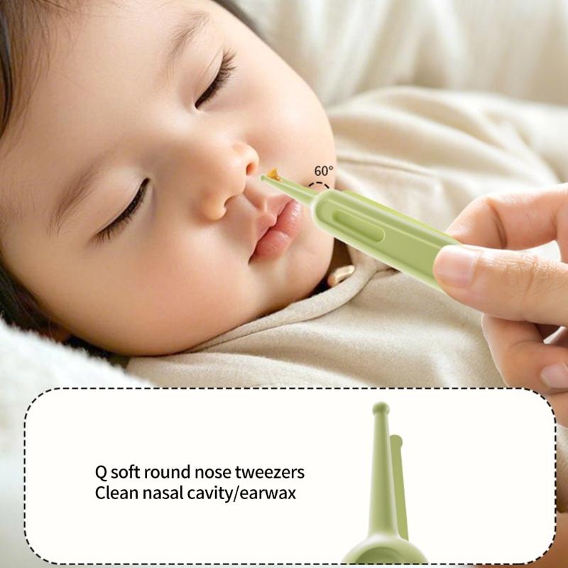 Baby Nails Care Tool Set Includes Round Head Clippers Gentle Scissors Nails File and Storage Box Gift for New Parents