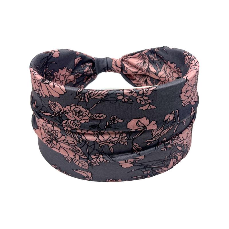Bohemian Geometric Print Knotted Headband for Women - Spring/Summer Hair Accessory