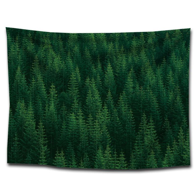 

Печатный гобелен с изображением пейзажа соснового леса, гобелен для спальни, гостиной, украшение для дома, гобелен 100x75cm