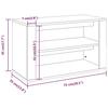Shoe Rack Sonoma Oak 75 x 35 x 45 cm Particleboard