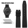 Nylon Rubber Watch Strap For IWC Pilot Spade A Mark 18 Portuguese Blue Band FOLDING CLASP Canvas Men's Watch Chain 20MM Bracelet