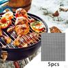 5pcs BBQ Grilling Mesh Mat Replacement PTFE Coated Non-Stick Cooking Fish Sheet Outdoor Activities