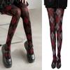 Dames Argyle Ruitpatroon Panty Ademend Nylon Stof OnDoorzichtig Maillot Kousen Stijlvolle Contrastkleur Leggings