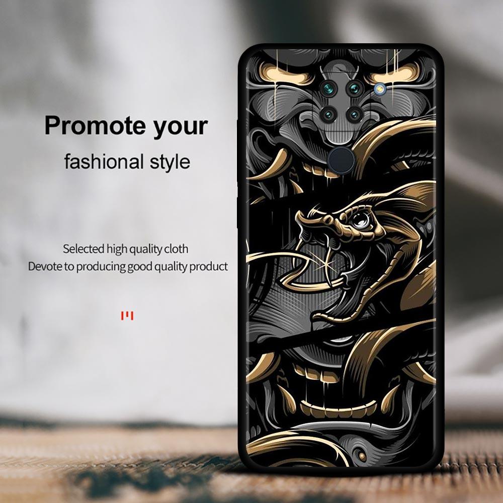 Terror Ghost Head Case For Xiaomi Redmi Note 11 10 9 8 7 Pro Max 9t 8t 9s Cover For Redmi 10 9 8 9c 9a 8a 7a