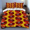 Pop art lips Bedding Duvet cover sets Duvet covers Pillowcases gifts (1 * Duvet Cover 2 * Pillowcases, without duvet insert)